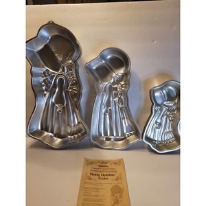 Holly Hobbie Vintage Cake Molds with Instruction Booklet